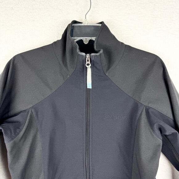 Marmot Windstopper Women's Full Zip Soft Shell Jacket Black Size M Outdoor Gorp - Picture 2 of 16